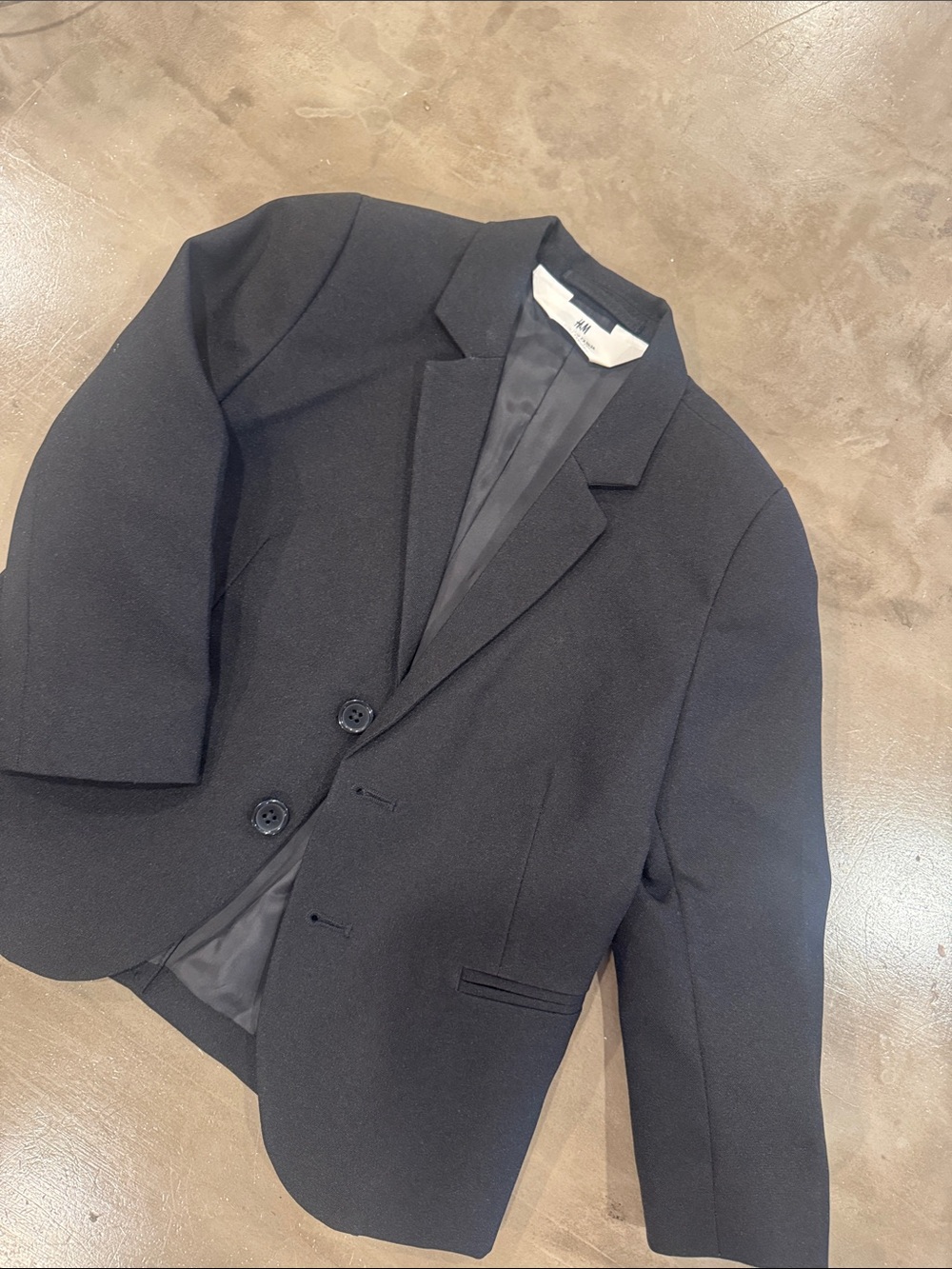 H&M Black Toddler Tailored Two-Button Blazer